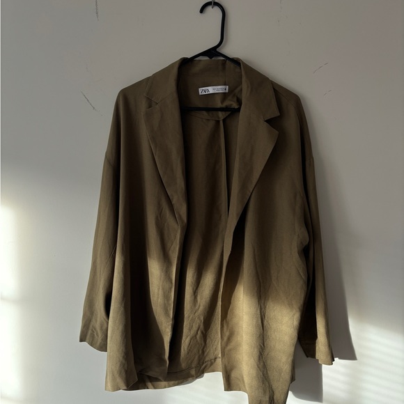 NWOT Zara open front blazer jacket - M - Picture 9 of 11